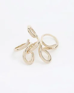 Gold swirl rings multipack