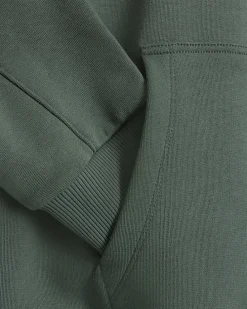 Green Regular Fit Graphic Print Hoodie