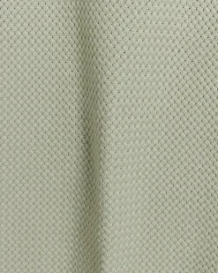 Green slim fit textured knit polo