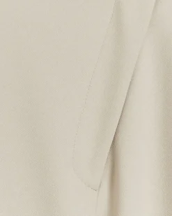 Grey asymmetric waist wide leg trousers