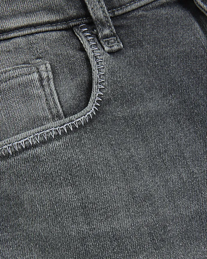 Grey high waisted bum sculpt skinny jeans