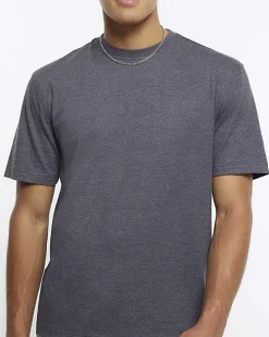 Grey marl regular fit t-shirt