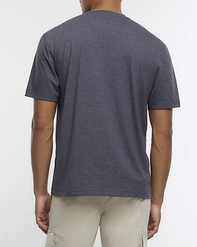 Grey marl regular fit t-shirt