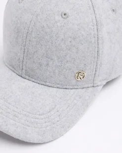 Grey melton cap