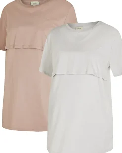 Grey nursing t-shirt multipack