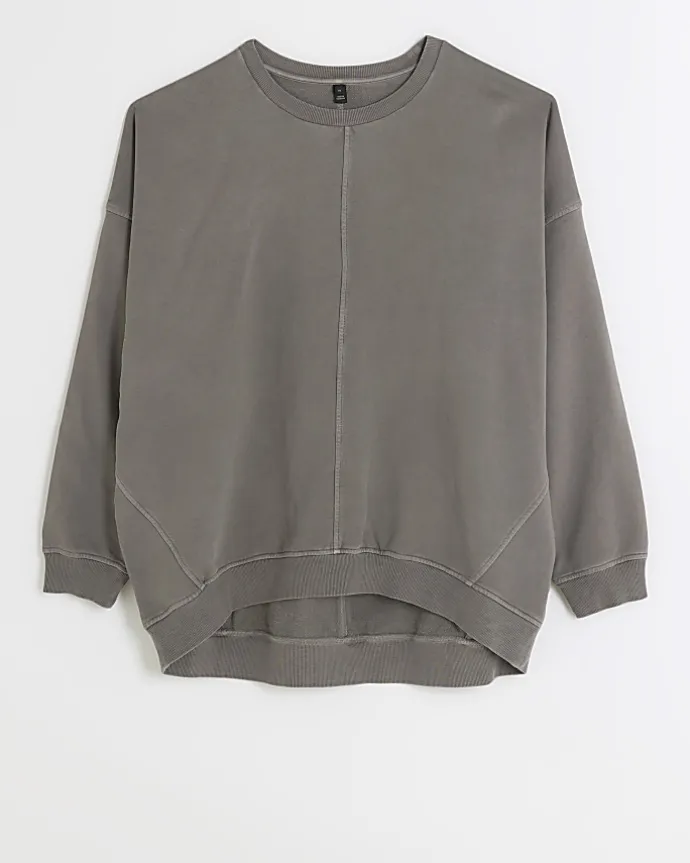 Grey oversized sweatshirt