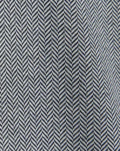 Grey regular fit Herringbone half zip polo