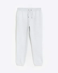Grey slim fit plain joggers