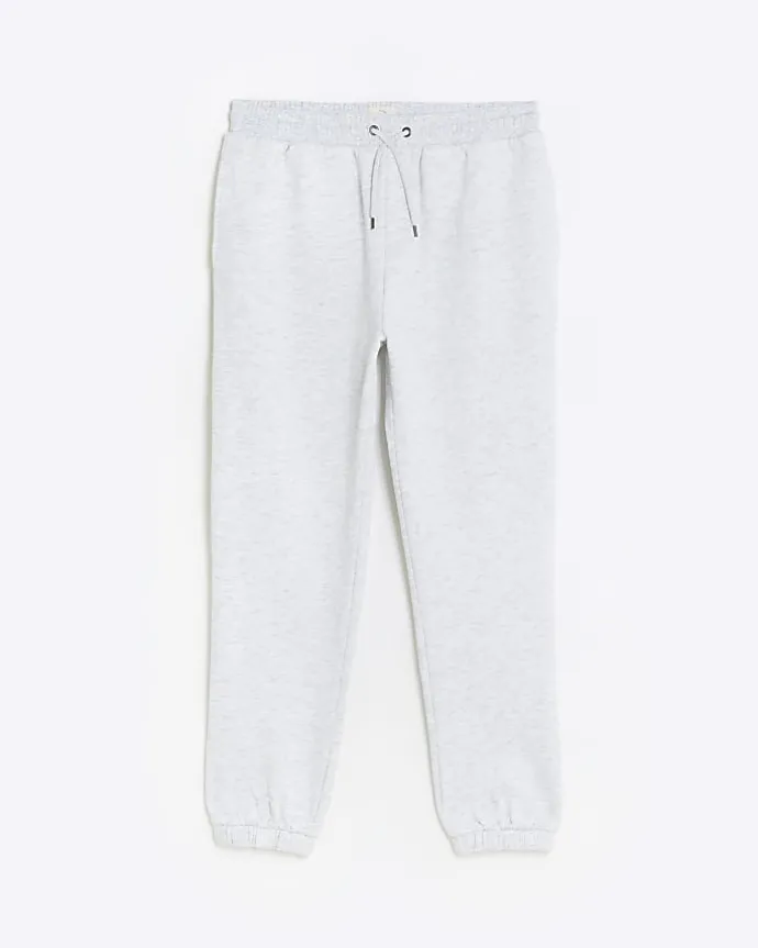 Grey slim fit plain joggers