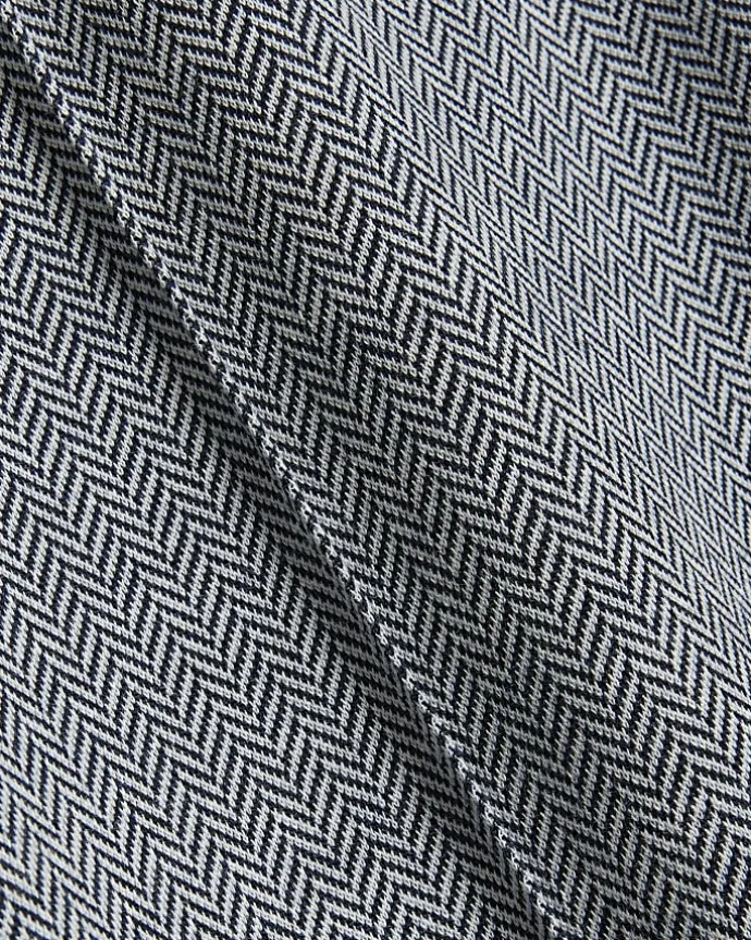 Grey slim fit smart herringbone joggers