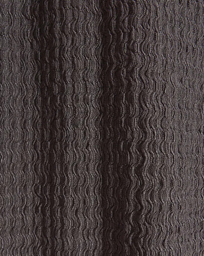 Grey textured midi skirt