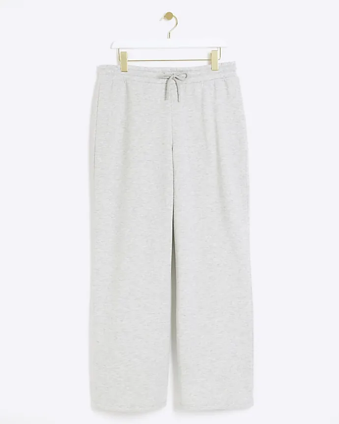 Grey wide leg joggers