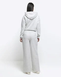 Grey wide leg joggers