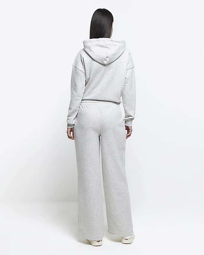 Grey wide leg joggers