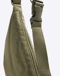 Khaki crinkle bum bag