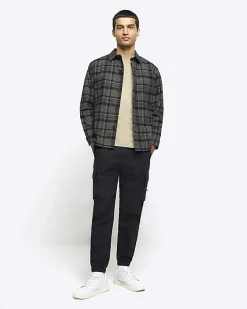 Khaki Regular Fit Check Shirt