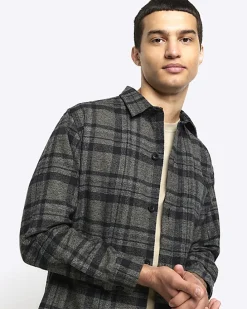 Khaki Regular Fit Check Shirt