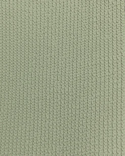 Khaki textured halter swimsuit