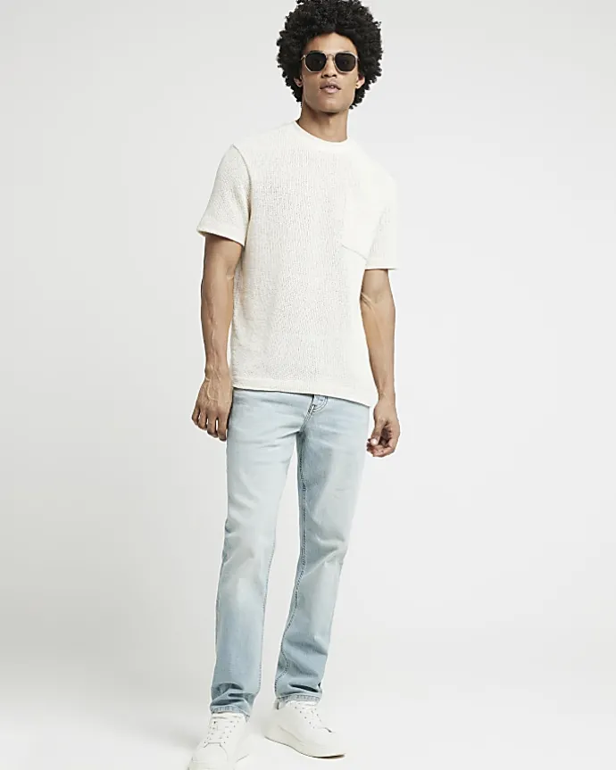 Light blue slim fit jeans