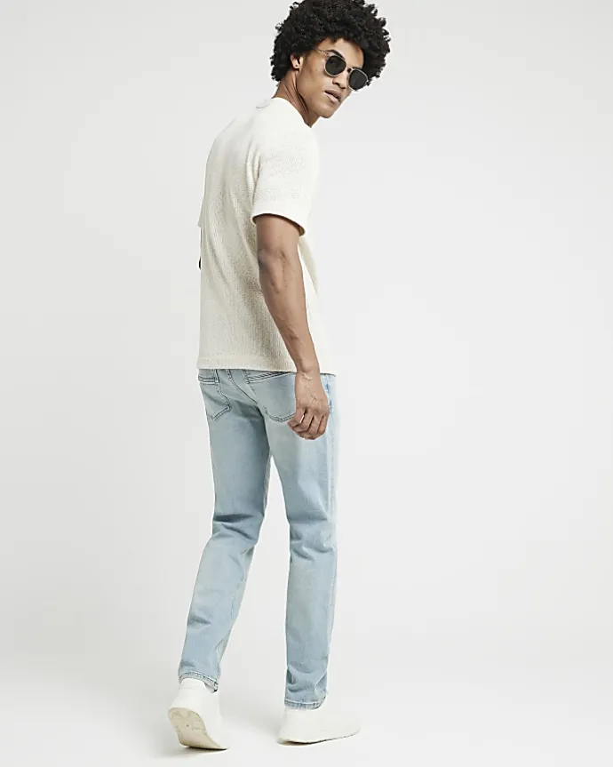 Light blue slim fit jeans