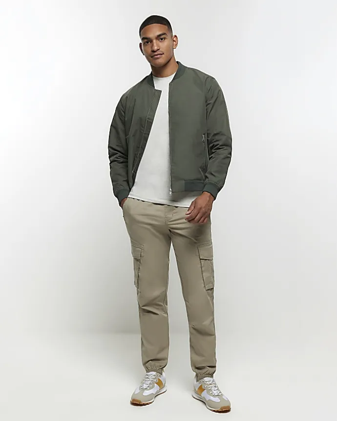 Light grey muscle fit t-shirt