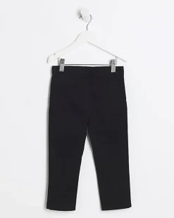 Mini boys black smart chino trousers