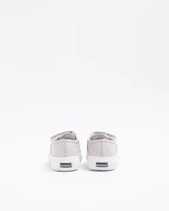Mini Girls Pink Strap Superga Trainers