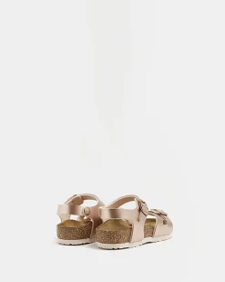 Mini girls Rose Gold Birkenstock sandals