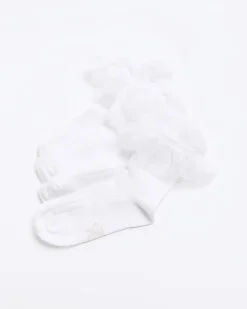 Mini girls white frill socks 2 pack