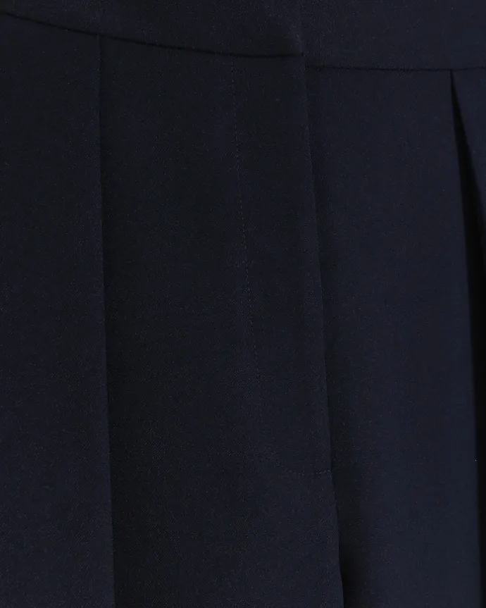 Navy high waisted wide leg trousers