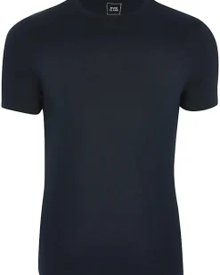 Navy muscle fit T-shirt