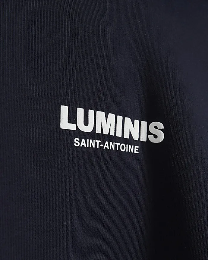 Navy Regular Fit Graphic tracksuit Hoodie