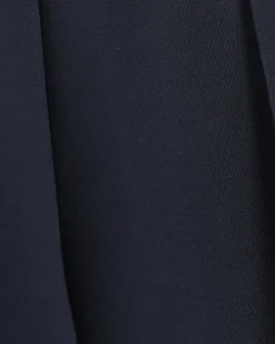 Navy side stripe wide leg joggers