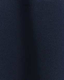 Navy slim fit textured funnel sweatshirt