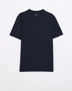 Navy slim fit t-shirt