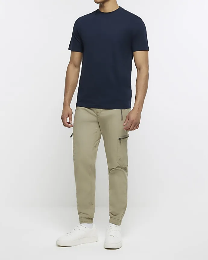 Navy slim fit t-shirt
