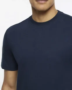 Navy slim fit t-shirt