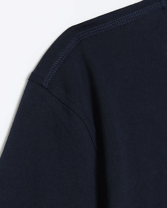 Navy slim fit t-shirt