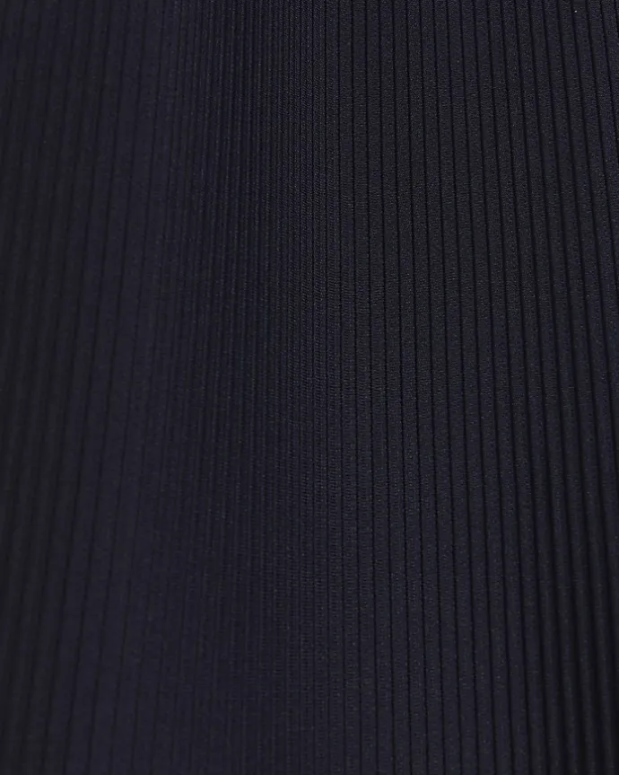 Navy tapered fit plisse smart trousers