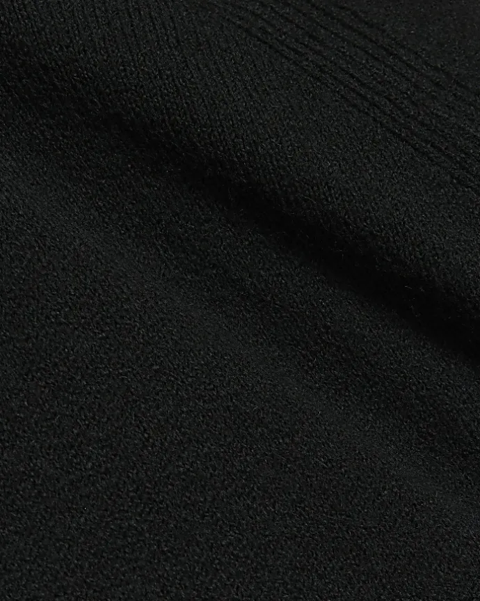 Petite black long sleeve jumper mini dress