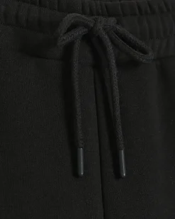 Petite black wide leg cargo joggers