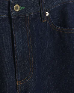 Petite blue high waisted straight jeans