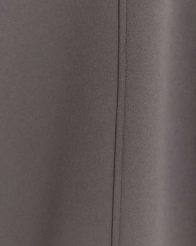 Petite grey stitched wide leg trousers