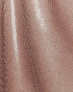 Petite pink velvet one shoulder bodysuit