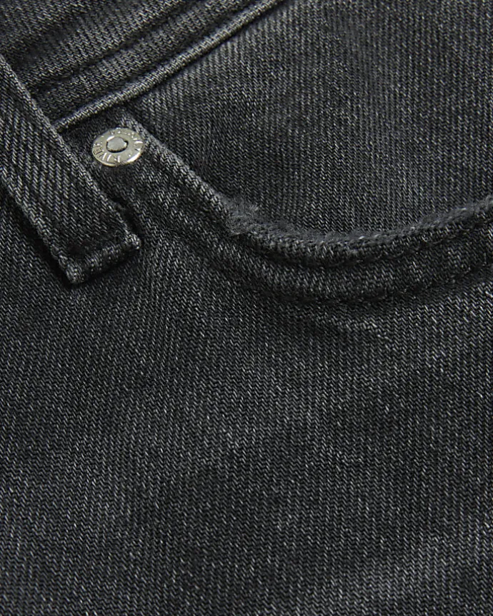 Petite Washed Black Mom Sculpt Jeans
