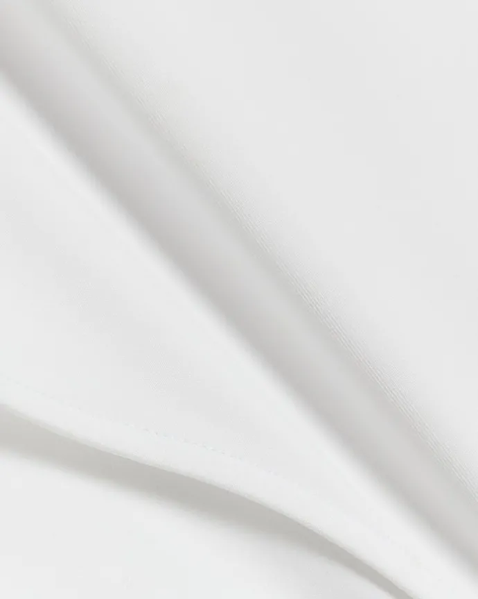 Petite white long sleeve bodysuit