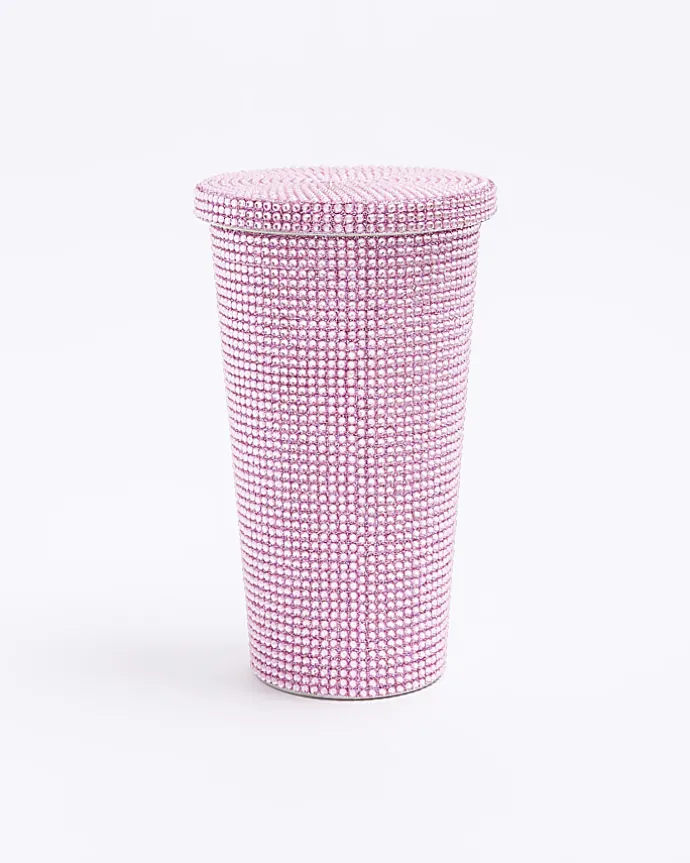 Pink Diamante cup