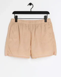 Pink elasticated swim shorts