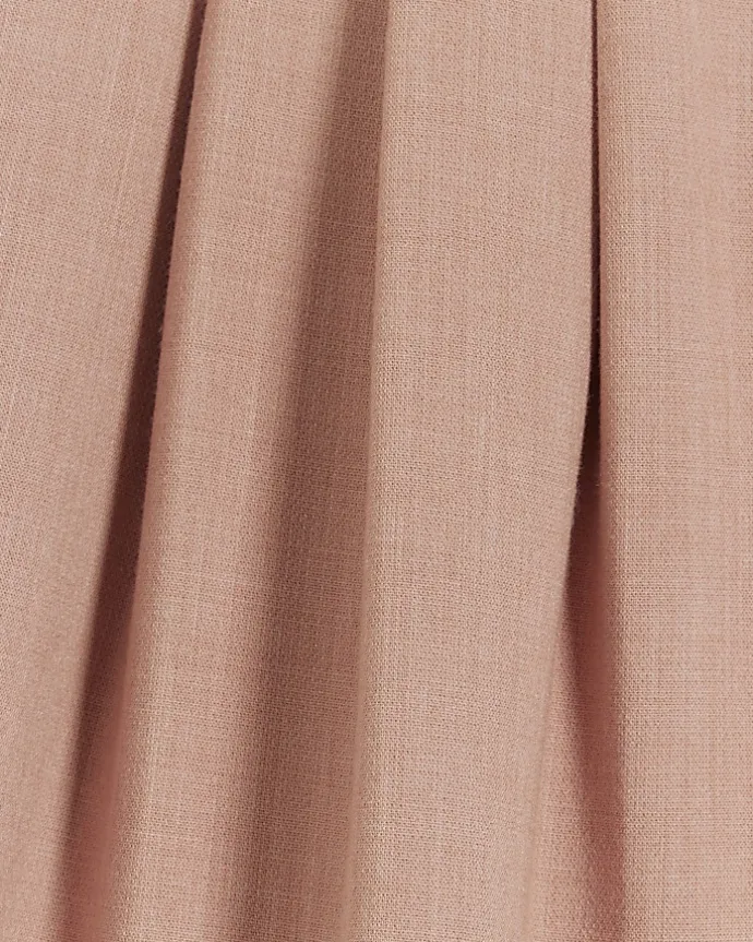 Pink pleated wide leg trousers