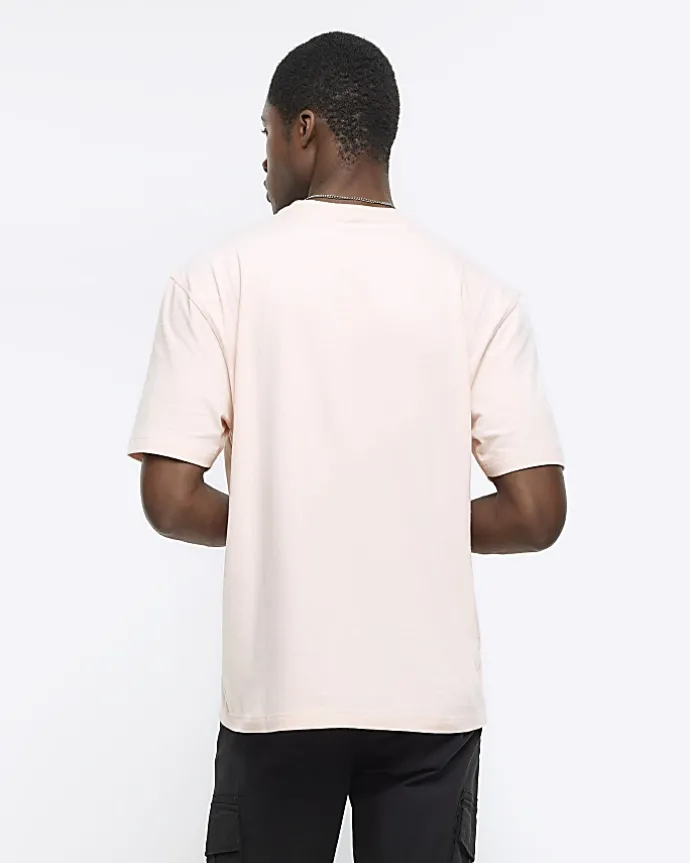 Pink regular fit t-shirt